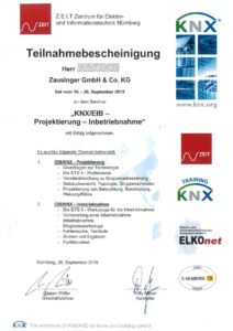 20190916 KNX-EIB Projektierung Inbetriebnahme