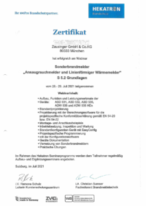 2021-06 Sonderbrandmelder - Ansaugrauchmelder und Lienienförmiger Wärmemelder - S 5.2 Grundlagen